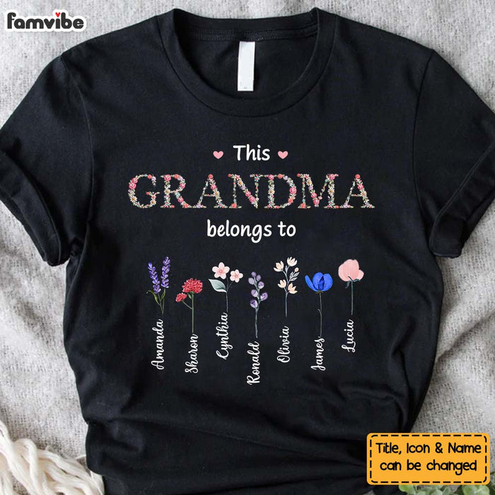 Personalized Gift For Grandma Floral Birth Flowers Shirt - Hoodie - Sweatshirt 31867 1