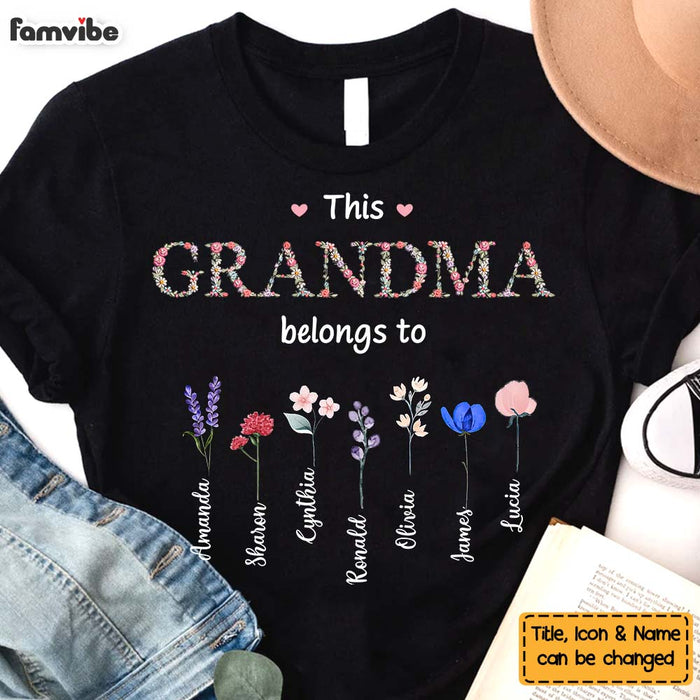Personalized Gift For Grandma Floral Birth Flowers Shirt - Hoodie - Sweatshirt 31867 1
