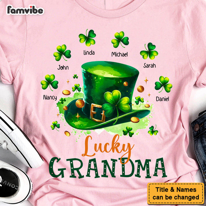 Personalized Gift For Lucky Grandma St Patricks Day Shirt - Hoodie - Sweatshirt 31869 1