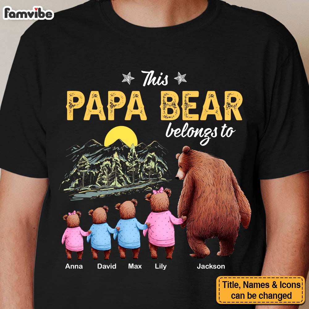 Personalized Gift For Grandpa This Grandpa Bear Belongs To Shirt Hoodie Sweatshirt 31872 Primary Mockup