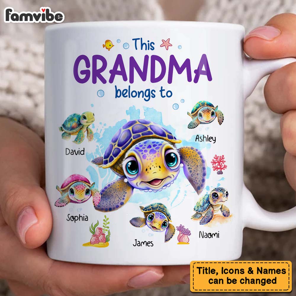 Personalized This Grandma Belongs To Mug 31873 Primary Mockup