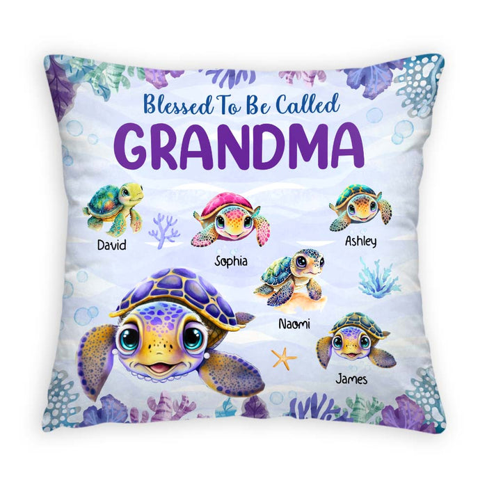 Personalized Blessed To Be Called Grandma Pillow 31874 1