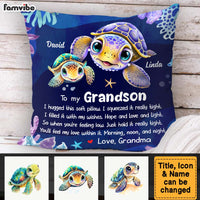 Personalized Grandson Gift I Hugged This Soft Pillow 31875 thumb 1