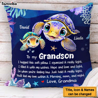 Personalized Grandson Gift I Hugged This Soft Pillow 31875 thumb 1