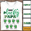 Personalized Gift For Grandpa Dad Patricks Day  One Lucky Papa Shirt - Hoodie - Sweatshirt 31876 1