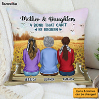 Personalized Gift For Mom Daughter A Bond That Can't Be Broken Pillow 31881 thumb 1