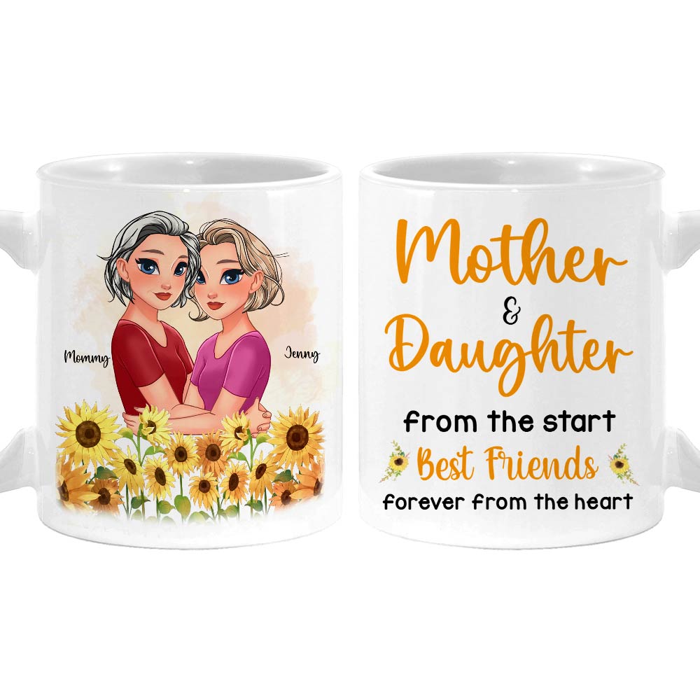 Personalized Gift Mother & Daughter From The Start Friends From The Heart Mug 31882 Primary Mockup