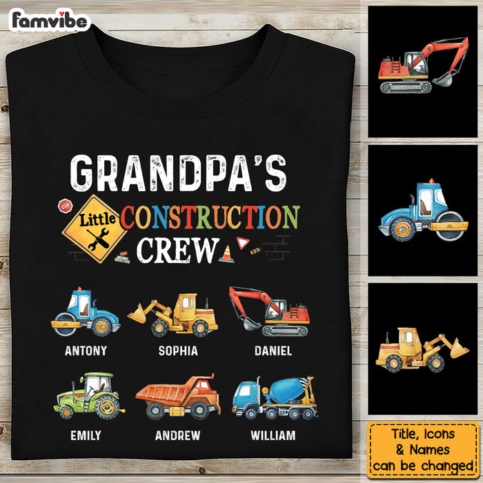 Personalized Gift For Grandpa's Construction Crew Shirt - Hoodie - Sweatshirt 31885 1