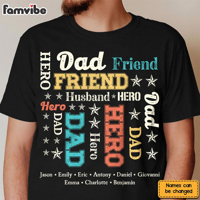 Personalized Gift For Dad Hero Word Art Shirt - Hoodie - Sweatshirt 31886 1