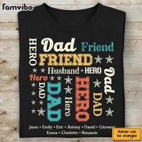 Personalized Gift For Dad Hero Word Art Shirt - Hoodie - Sweatshirt 31886 thumb 1