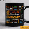 Personalized Gift For Grandpa Reasons I Love Being Word Art Mug 31887 1