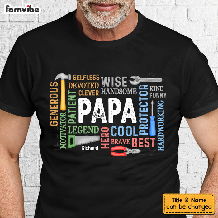 Personalized Gift For Dad Papa Generous Cool Hero Shirt - Hoodie - Sweatshirt 31890 1