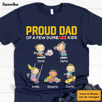 Personalized Funny Dad Papa Proud Dad Of A Few D Kids Shirt - Hoodie - Sweatshirt 31891 thumb 1
