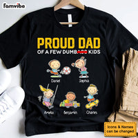 Personalized Funny Dad Papa Proud Dad Of A Few D Kids Shirt - Hoodie - Sweatshirt 31891 thumb 1