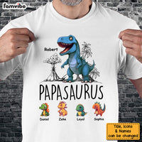 Personalized Papasaurus Shirt - Hoodie - Sweatshirt 31914 thumb 1