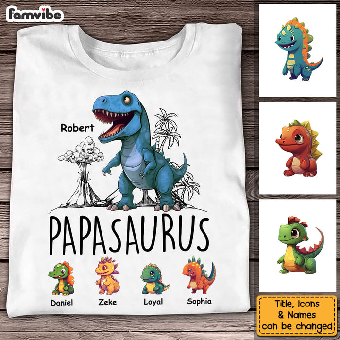 Personalized Papasaurus Shirt - Hoodie - Sweatshirt 31914 1