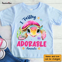 Personalized Gift For Granddaughter I Turtley Adorable Kid T Shirt - Kid Hoodie - Kid Sweatshirt 31915 thumb 1