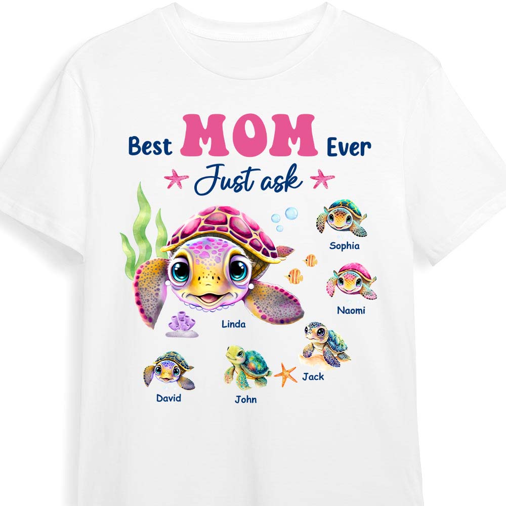 Personalized Gift For Mom B est Mom Ever Just Ask Shirt Hoodie Sweatshirt 31925 Primary Mockup