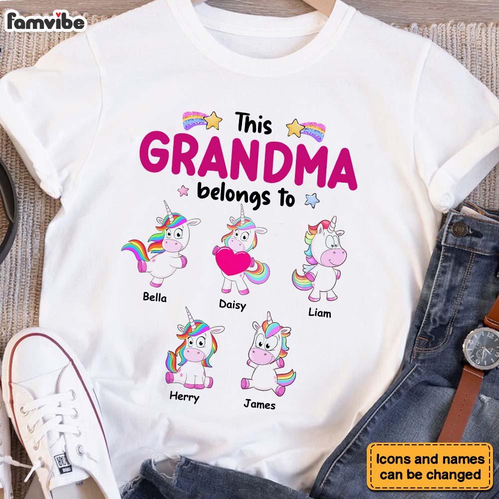 Personalized This Grandma Belongs To Shirt Hoodie Sweatshirt 31926 Primary Mockup