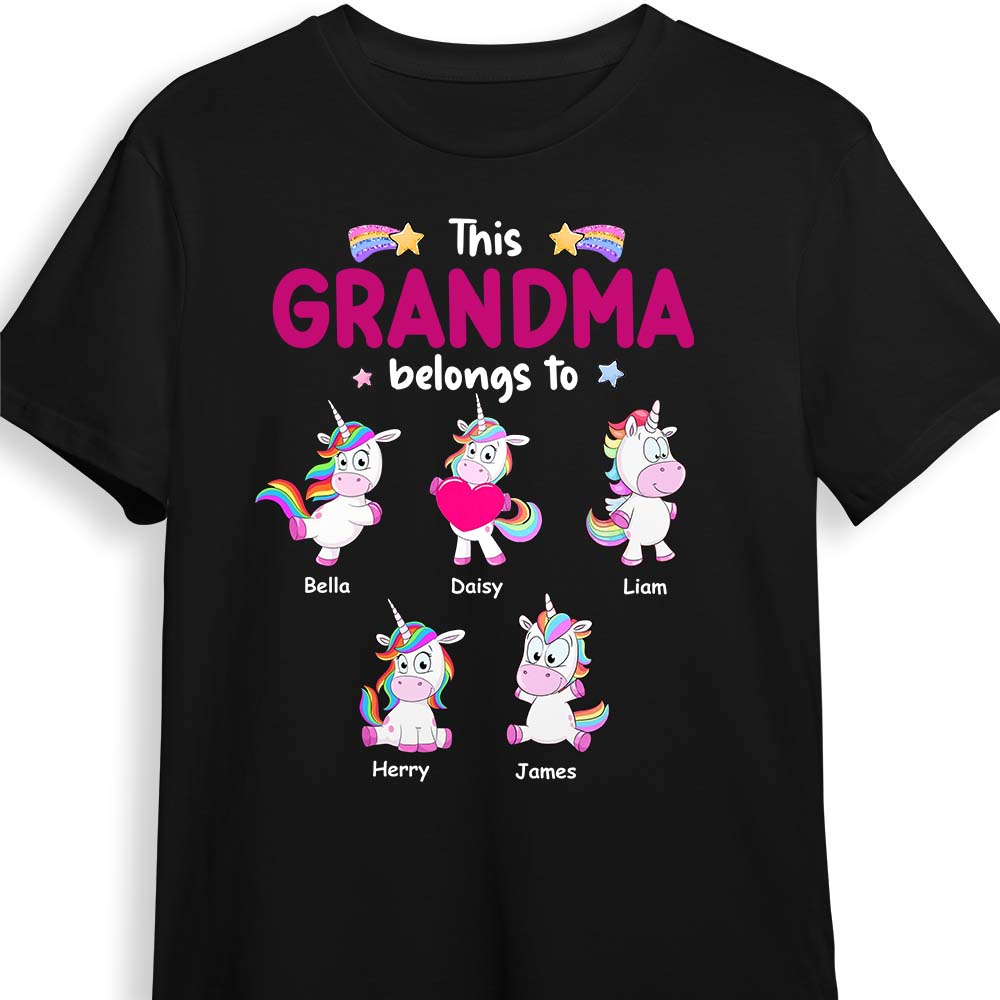 Personalized This Grandma Belongs To Shirt Hoodie Sweatshirt 31927 Primary Mockup