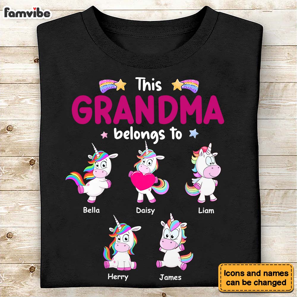 Personalized This Grandma Belongs To Shirt Hoodie Sweatshirt 31927 Primary Mockup