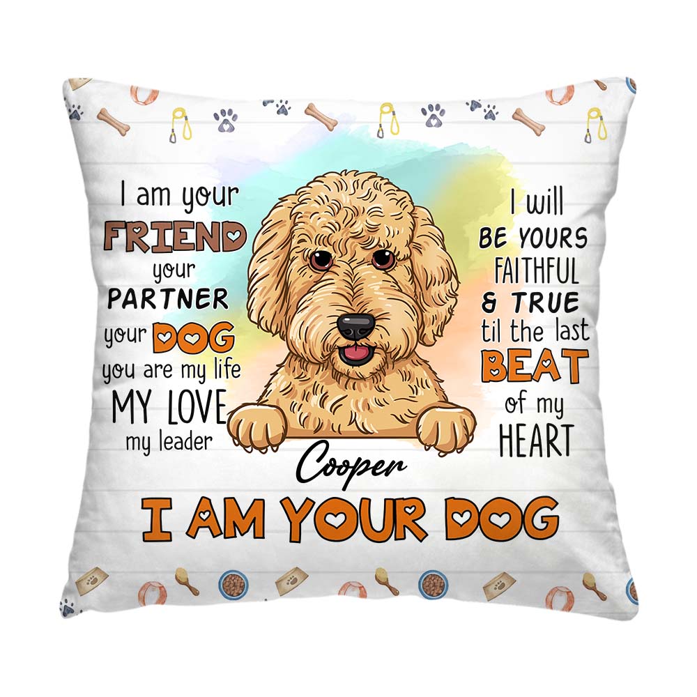 Personalized Gift For Dog Mom I Am Your Friend Pillow 31930 Primary Mockup