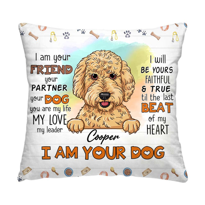 Personalized Gift For Dog Mom I Am Your Friend Pillow 31930 1