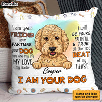 Personalized Gift For Dog Mom I Am Your Friend Pillow 31930 thumb 1
