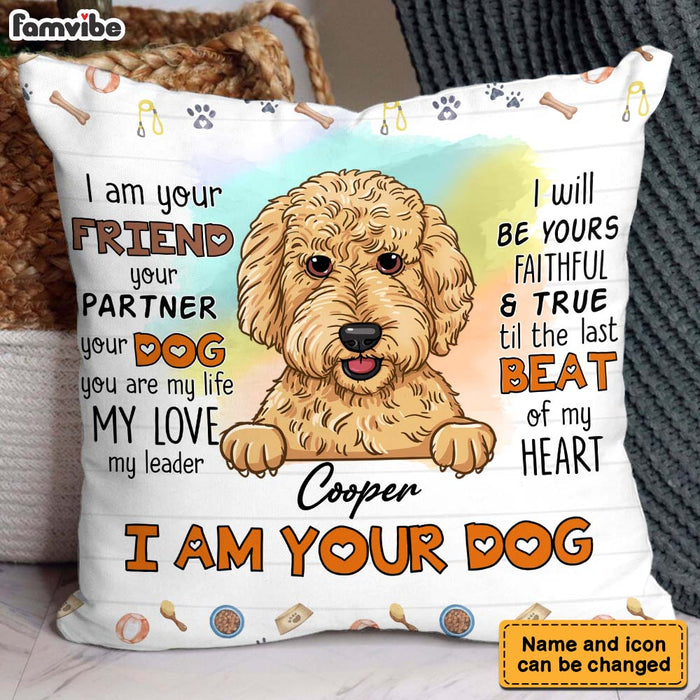 Personalized Gift For Dog Mom I Am Your Friend Pillow 31930 1