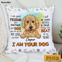 Personalized Gift For Dog Mom I Am Your Friend Pillow 31930 thumb 1
