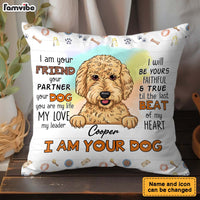 Personalized Gift For Dog Mom I Am Your Friend Pillow 31930 thumb 1