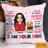 Personalized Gift For Dog Mom I Am Your Friend Pillow 31931 1