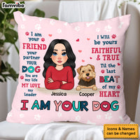 Personalized Gift For Dog Mom I Am Your Friend Pillow 31931 thumb 1