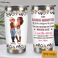 Personalized Gift For Daughter Withstand The Storm Steel Tumbler 31934 thumb 1