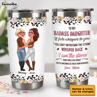 Personalized Gift For Daughter Withstand The Storm Steel Tumbler 31934 thumb 1