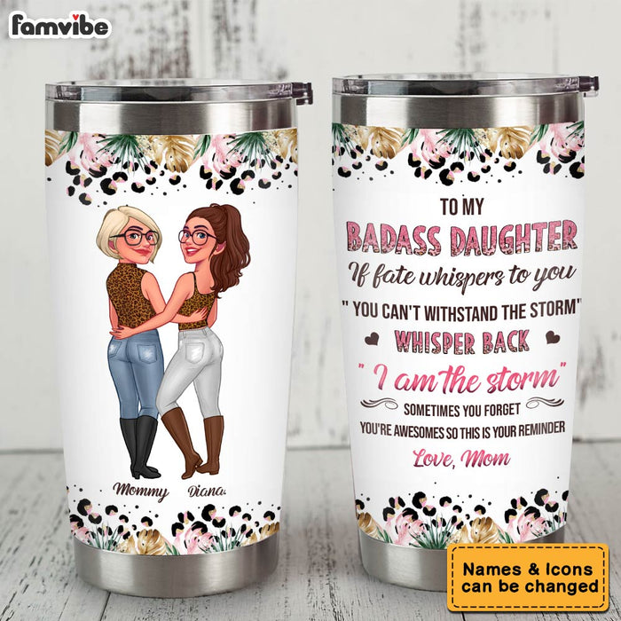 Personalized Gift For Daughter Withstand The Storm Steel Tumbler 31934 1