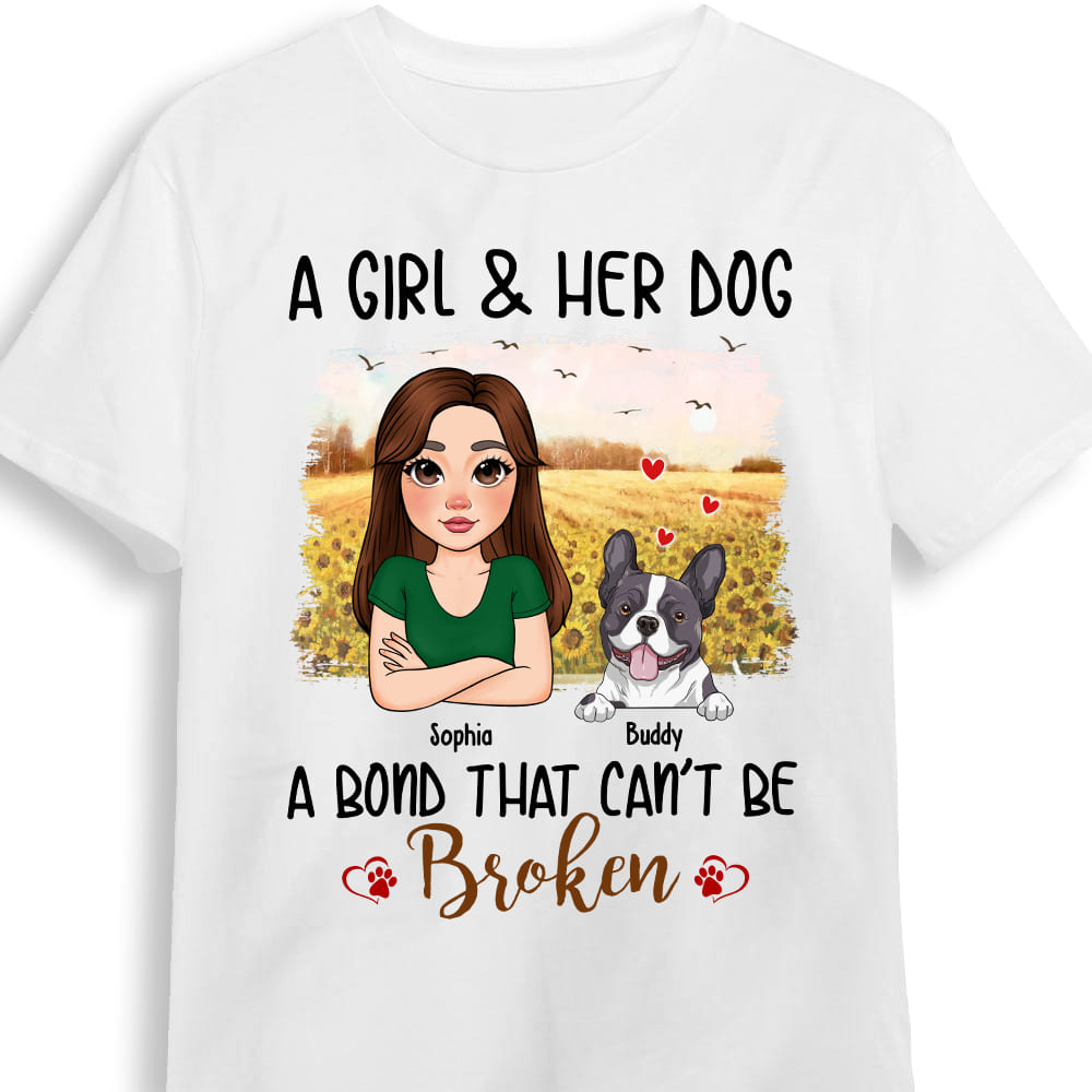 Personalized Gift For Dog Mom A Girl And Her Dog Shirt Hoodie Sweatshirt 31937 Primary Mockup