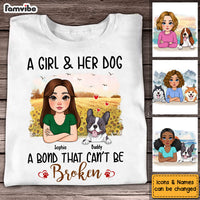 Personalized Gift For Dog Mom A Girl And Her Dog Shirt - Hoodie - Sweatshirt 31937 thumb 1