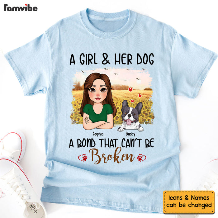 Personalized Gift For Dog Mom A Girl And Her Dog Shirt - Hoodie - Sweatshirt 31937 1