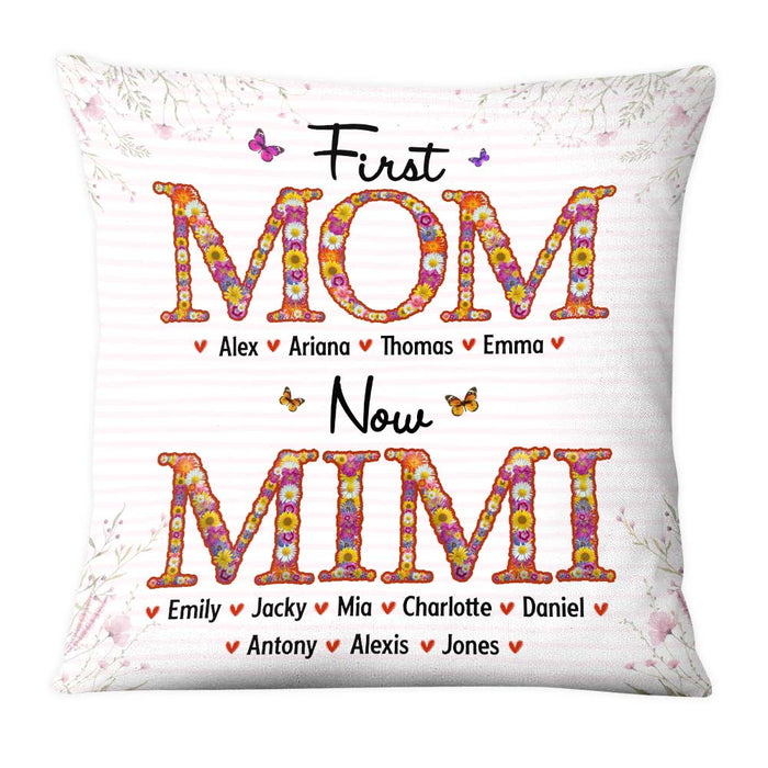Personalized Gift For Grandma First Now Pillow 31940 1