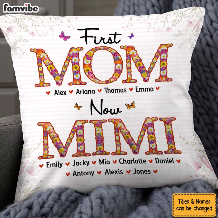 Personalized Gift For Grandma First Now Pillow 31940 1