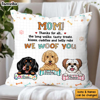 Personalized Mother's Day Gift For Dog Mom We Woof You Pillow 31950 thumb 1