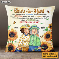 Personalized Gift For Friends Sister In Heart Pillow 31429 thumb 1