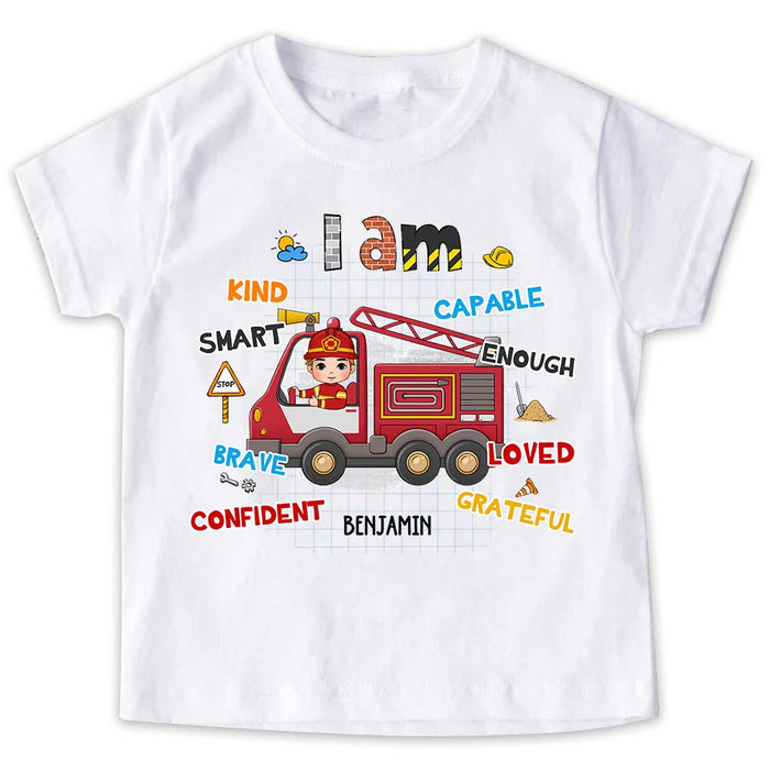 Personalized Gift For Grandson I Am Kind Construction Kid T Shirt - Kid Hoodie - Kid Sweatshirt 31955 1