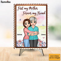 Personalized Gift For Mom Forever My Friend 2 Layered Separate Wooden Plaque 31958 thumb 1