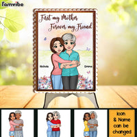 Personalized Gift For Mom Forever My Friend 2 Layered Separate Wooden Plaque 31958 thumb 1