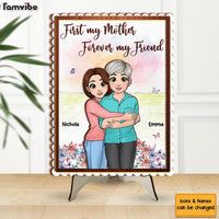 Personalized Gift For Mom Forever My Friend 2 Layered Separate Wooden Plaque 31958 thumb 1