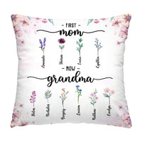 Personalized Gift For Grandma Birth Flowers Pillow 31963 thumb 1