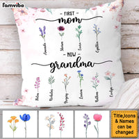 Personalized Gift For Grandma Birth Flowers Pillow 31963 thumb 1