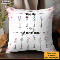 Personalized Gift For Grandma Birth Flowers Pillow 31963 thumb 1